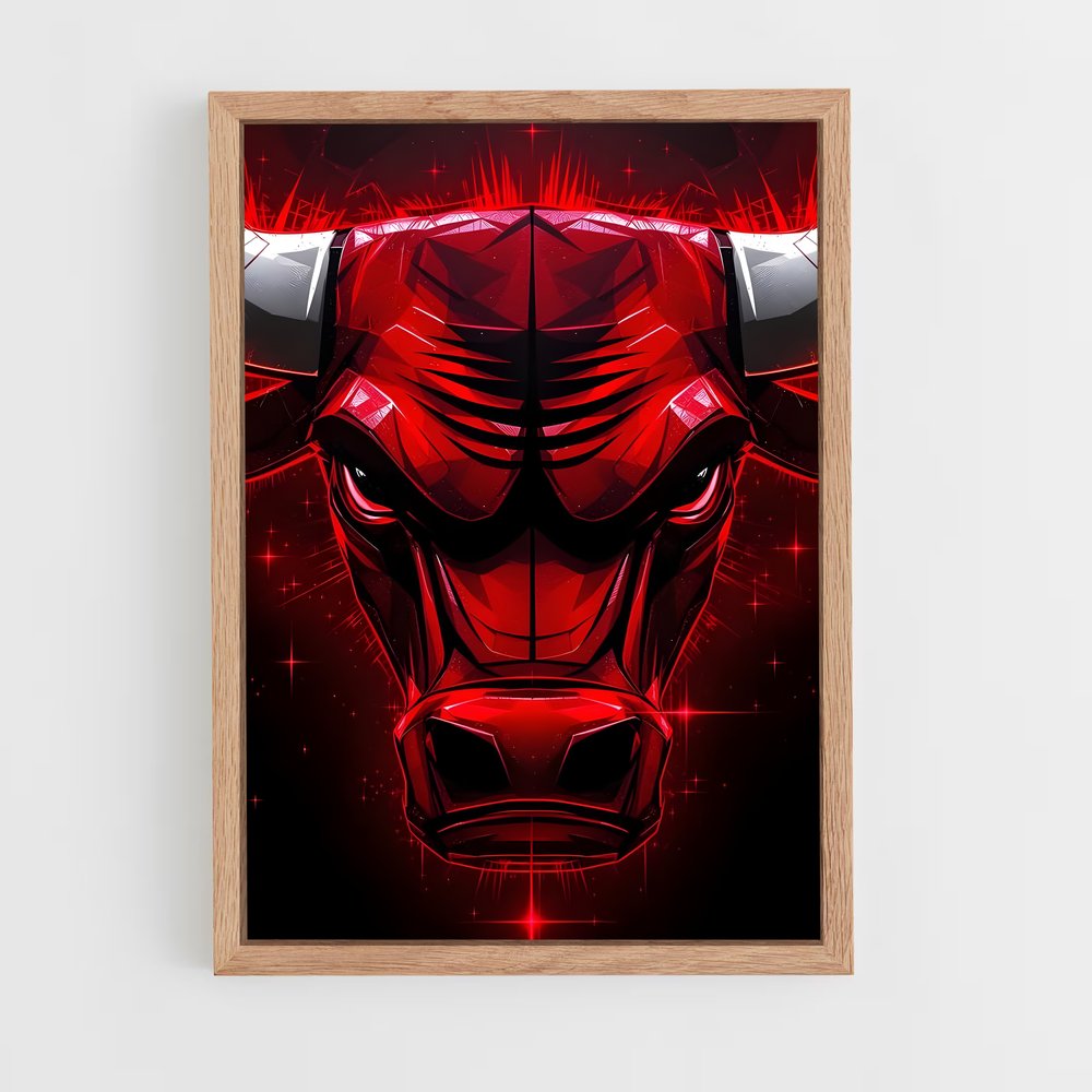 Poster Bulls en Fureur – affiche Basketball (vue 4)